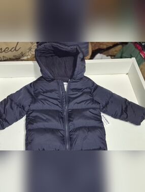Old Navy Dark Navy Hooded Puffer Jacket